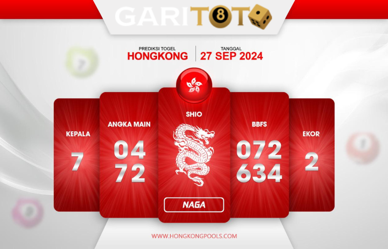 Prediksi GARITOTO Syair HK 27 September 2024 dari SIMANTALU SIPOKAK yang Terpercaya.