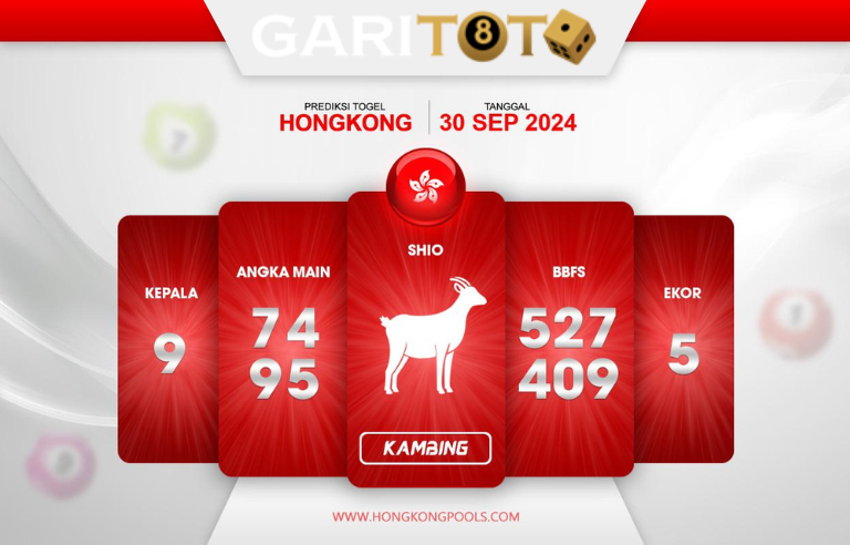 Prediksi GARITOTO Syair HK 30 September 2024 dari Matotonan yang Terpercaya.