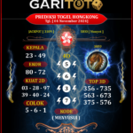 Prediksi GARITOTO Syair HK 04 November 2024 dari GUNING SAHILAN yang Terpercaya.