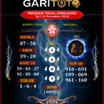 Prediksi GARITOTO Syair HK 10 November 2024 dari SALO yang Terpercaya.