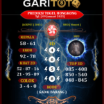 Prediksi GARITOTO Syair HK 09 JANUARI 2025 dari Sungai Mas yang Terpercaya.