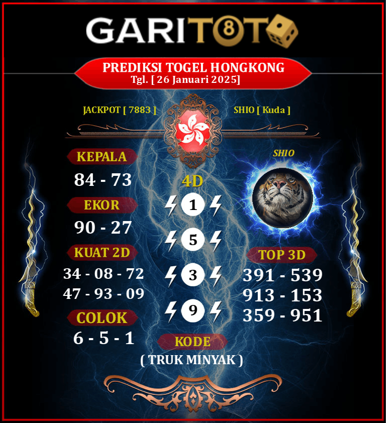 Prediksi GARITOTO Syair HK 26 JANUARI 2025 dari Suka Makmur yang Terpercaya.