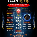 Prediksi GARITOTO Syair HK 09 FEBRUARI 2025 dari Tapak Tuan yang Terpercaya.