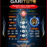 Prediksi GARITOTO Syair HK 19 FEBRUARI 2025 dari Barat Daya yang Terpercaya.